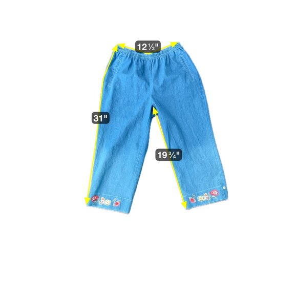 Vintage Napa Valley Denim Jacket Pants Set Blue Size Small Embroidered Retro - Picture 13 of 16